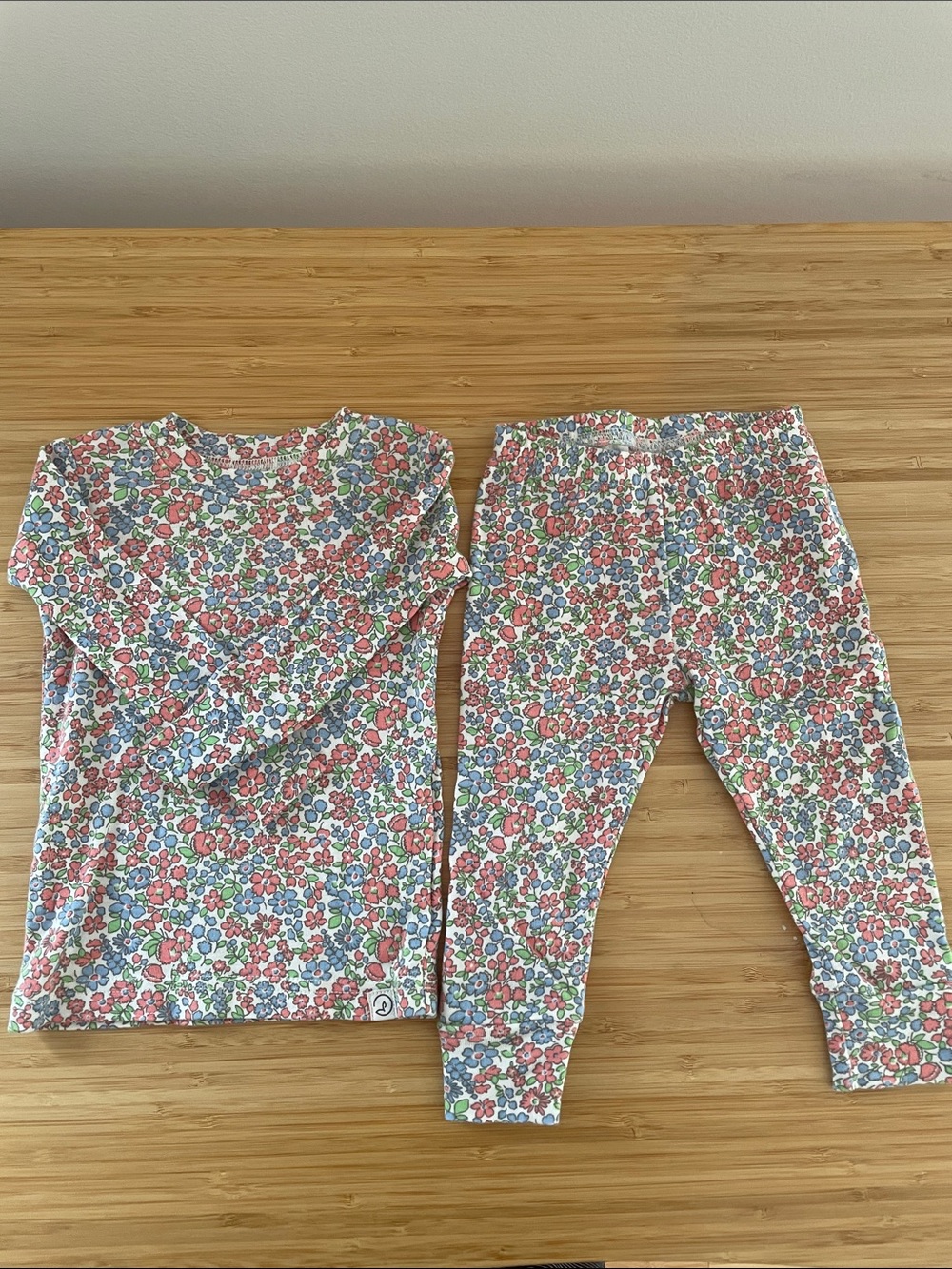 little planet Floral Long Sleeve Top & Leggings Set